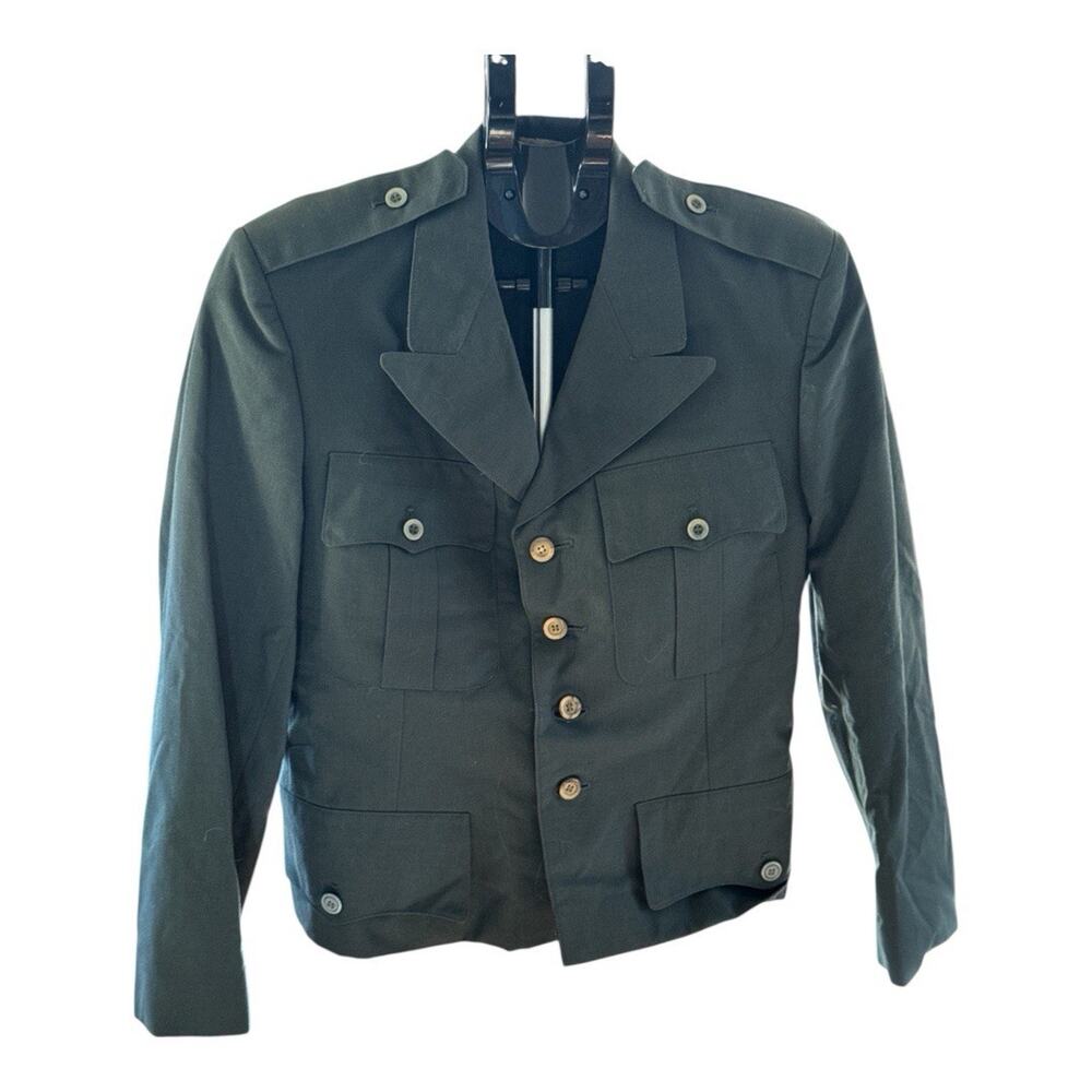 USMC Saco Uniforms Dress Jacket Military Green Small Chest 36” Short